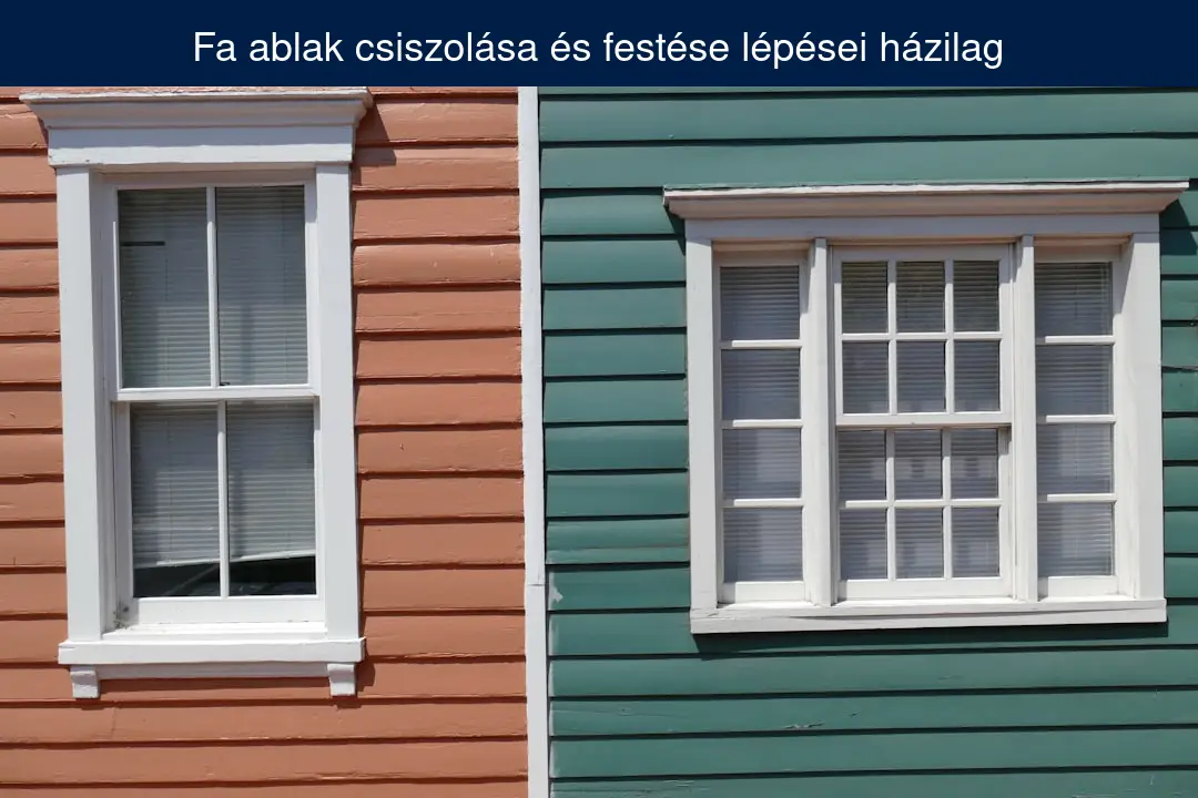 fa ablak csiszolása és festése lépései házilag